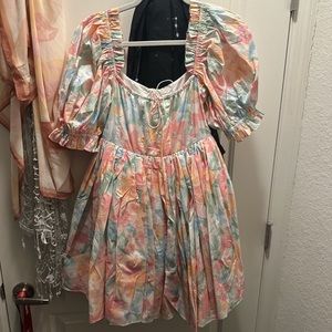 SOLDOUT Selkie grapefruit dress size XS